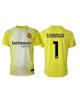 Muži Futbalové oblečenie Inter Milan Yann Sommer #1 Brankarsky 2025-26 Krátky Rukáv - Preč Muži Futbalové oblečenie Inter Milan Yann Sommer #1 Brankarsky 2025-26 Krátky Rukáv - Preč